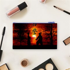 Ninja Sunset Cosmetic Bag (Small) from ArtsNow.com Back