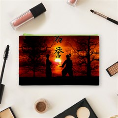 Ninja Sunset Cosmetic Bag (Medium) from ArtsNow.com Front