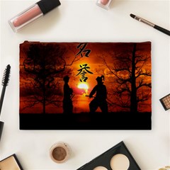 Ninja Sunset Cosmetic Bag (Large) from ArtsNow.com Front