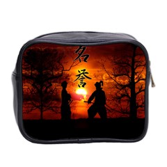 Ninja Sunset Mini Toiletries Bag (Two Sides) from ArtsNow.com Back