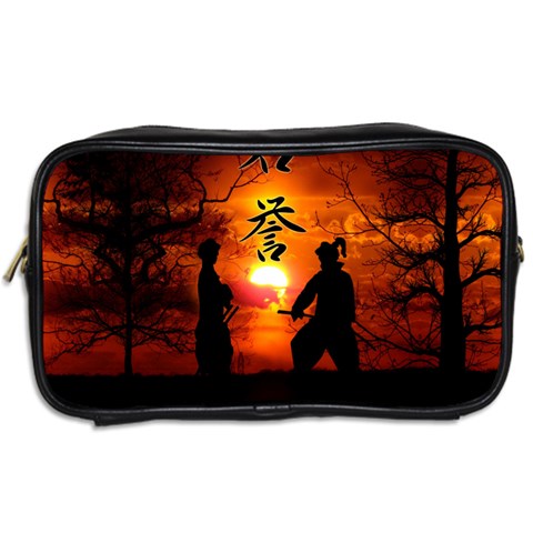 Ninja Sunset Toiletries Bag (Two Sides) from ArtsNow.com Back