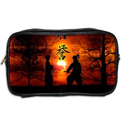 Ninja Sunset Toiletries Bag (Two Sides) from ArtsNow.com Back