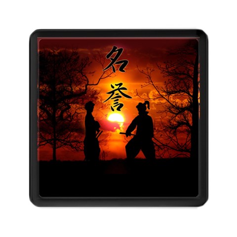 Ninja Sunset Memory Card Reader (Square) from ArtsNow.com Front