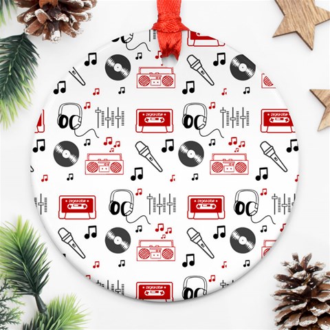 Music Is My Life Ornament (Round) from ArtsNow.com Front