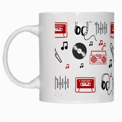 Music Is My Life White Mug from ArtsNow.com Left