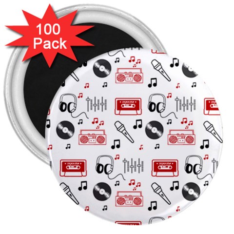 Music Is My Life 3  Magnet (100 pack) from ArtsNow.com Front