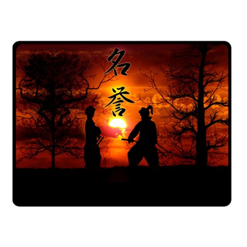 Ninja Sunset Double Sided Fleece Blanket (Small) from ArtsNow.com 45 x34  Blanket Back