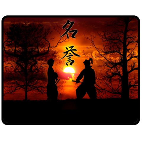 Ninja Sunset Double Sided Fleece Blanket (Medium) from ArtsNow.com 58.8 x47.4  Blanket Back