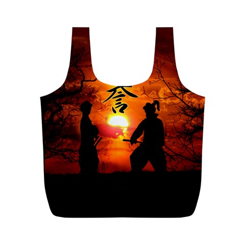 Ninja Sunset Full Print Recycle Bag (M) from ArtsNow.com Back