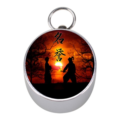 Ninja Sunset Silver Compass (Mini) from ArtsNow.com Front