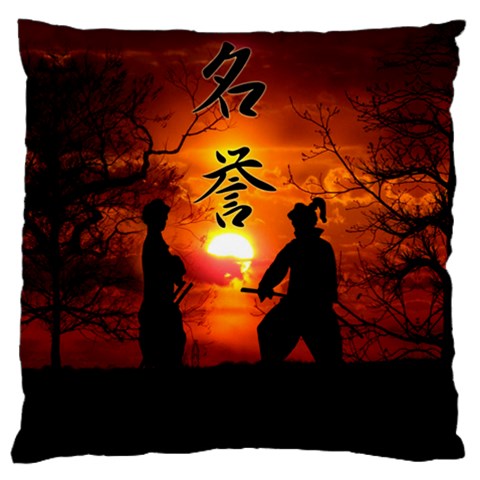 Ninja Sunset Large Flano Cushion Case (One Side) from ArtsNow.com Front