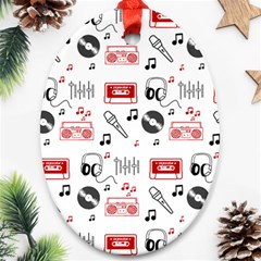 Music Is My Life Oval Ornament (Two Sides) from ArtsNow.com Front