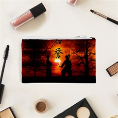 Ninja Sunset Cosmetic Bag (XS) from ArtsNow.com Back