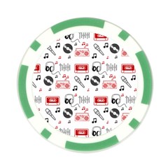 Music Is My Life Poker Chip Card Guard from ArtsNow.com Front