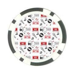 Music Is My Life Poker Chip Card Guard from ArtsNow.com Back