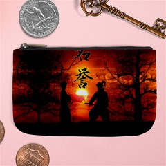 Ninja Sunset Large Coin Purse from ArtsNow.com Front