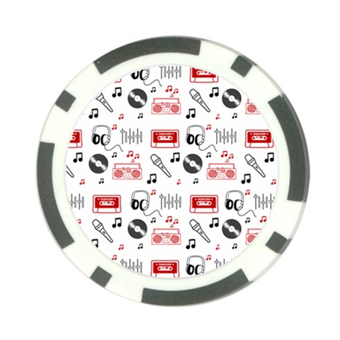 Music Is My Life Poker Chip Card Guard (10 pack) from ArtsNow.com Front