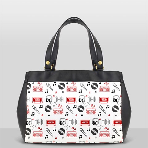 Music Is My Life Oversize Office Handbag from ArtsNow.com Front