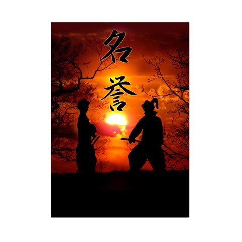 Ninja Sunset Small Tapestry from ArtsNow.com Front