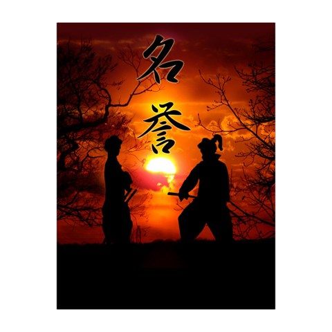 Ninja Sunset Medium Tapestry from ArtsNow.com Front