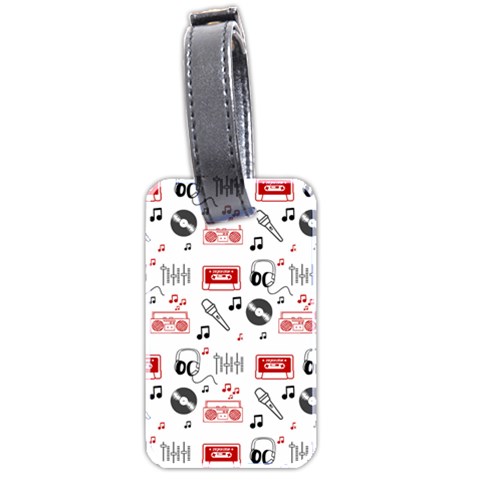 Music Is My Life Luggage Tag (two sides) from ArtsNow.com Front