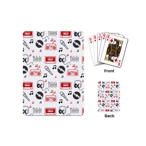 Music Is My Life Playing Cards (Mini) from ArtsNow.com Back