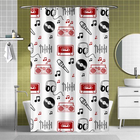 Music Is My Life Shower Curtain 48  x 72  (Small) from ArtsNow.com Curtain(48  X 72 ) - 42.18 x64.8  Curtain(48  X 72 )