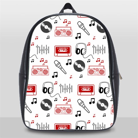 Music Is My Life School Bag (XL) from ArtsNow.com Front