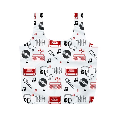 Music Is My Life Full Print Recycle Bag (M) from ArtsNow.com Front