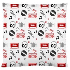 Music Is My Life Standard Flano Cushion Case (Two Sides) from ArtsNow.com Back