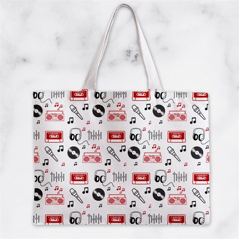 Music Is My Life Zipper Mini Tote Bag from ArtsNow.com Front