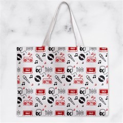 Music Is My Life Zipper Mini Tote Bag from ArtsNow.com Back