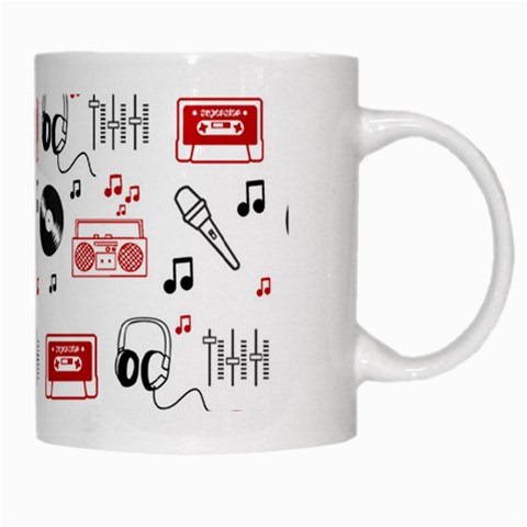 Music Is My Life White Mug from ArtsNow.com Right