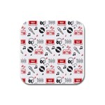 Music Is My Life Rubber Square Coaster (4 pack)