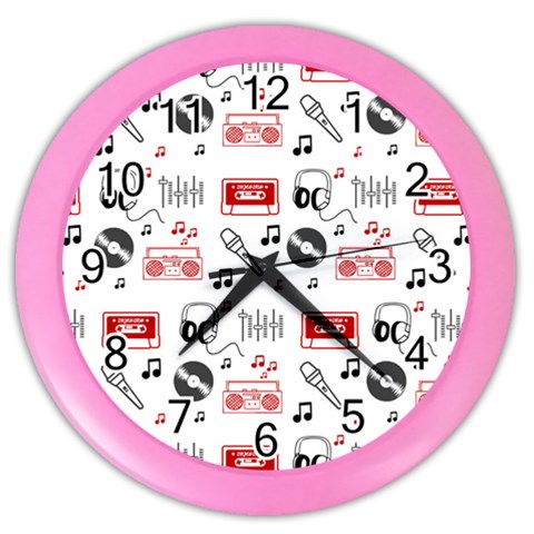 Music Is My Life Color Wall Clock from ArtsNow.com Front