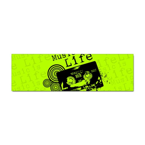 Music Is Life Sticker Bumper (10 pack) from ArtsNow.com Front