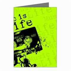 Music Is Life Greeting Cards (Pkg of 8) from ArtsNow.com Left