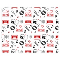 Music Is My Life Double Sided Flano Blanket (Medium) from ArtsNow.com 60 x50  Blanket Back