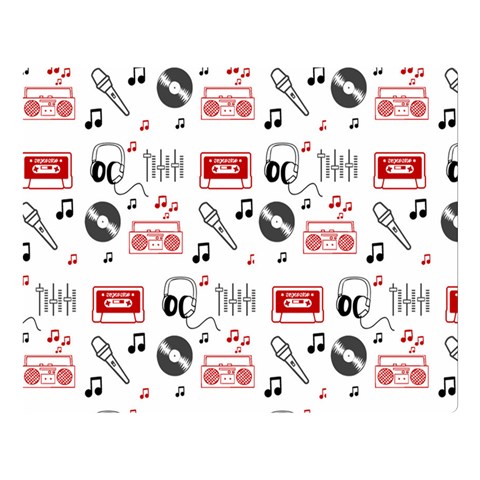 Music Is My Life Double Sided Flano Blanket (Large) from ArtsNow.com 80 x60  Blanket Front