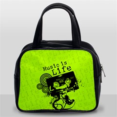 Music Is Life Classic Handbag (Two Sides) from ArtsNow.com Front