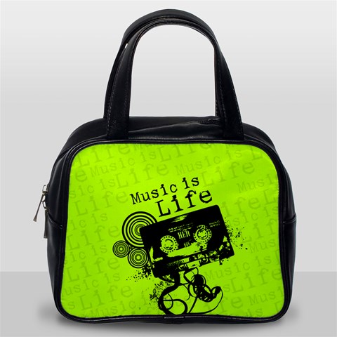 Music Is Life Classic Handbag (Two Sides) from ArtsNow.com Back