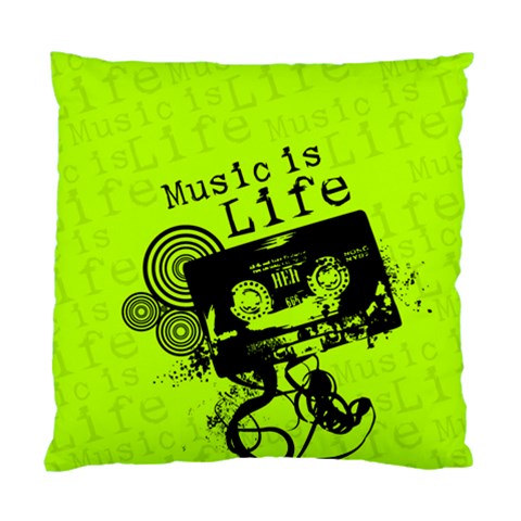 Music Is Life Standard Cushion Case (Two Sides) from ArtsNow.com Back