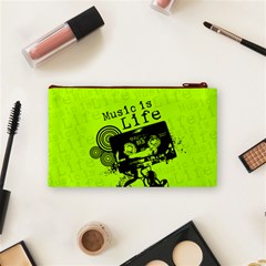 Music Is Life Cosmetic Bag (Small) from ArtsNow.com Back