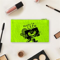 Music Is Life Cosmetic Bag (Small) from ArtsNow.com Back