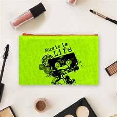 Music Is Life Cosmetic Bag (Medium) from ArtsNow.com Front