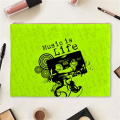 Music Is Life Cosmetic Bag (XL) from ArtsNow.com Front