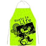 Music Is Life Full Print Apron