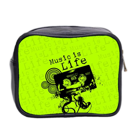 Music Is Life Mini Toiletries Bag (Two Sides) from ArtsNow.com Back