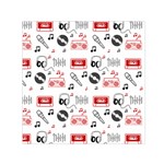 Music Is My Life Small Satin Scarf (Square)