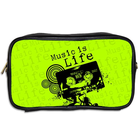 Music Is Life Toiletries Bag (Two Sides) from ArtsNow.com Back